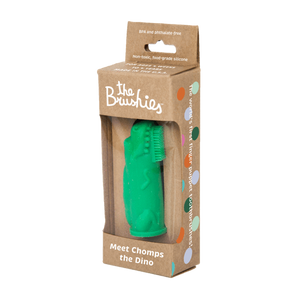 New The Brushies Finger Toothbrushes: Dino, Whale, Monkey, Pig