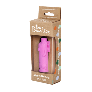 New The Brushies Finger Toothbrushes: Dino, Whale, Monkey, Pig